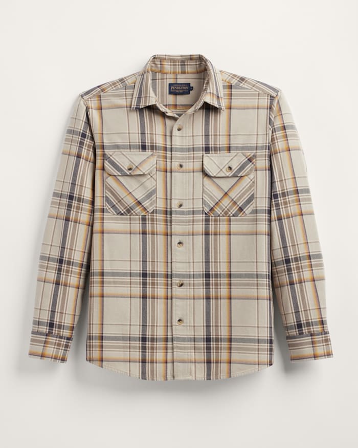 MEN'S PLAID BEACH SHACK COTTON SHIRT
